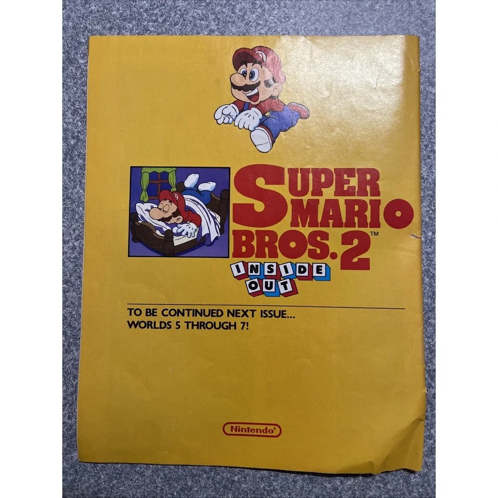Super Mario Bros 2 Inside Out Nintendo Power Bonus Super Power Tip Book Part One